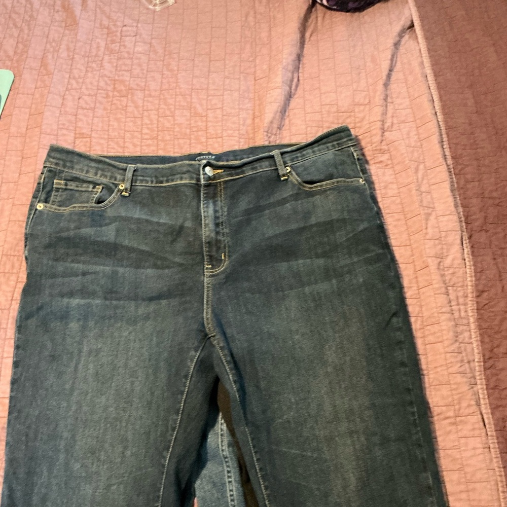 Just USA Women's Dark Gray Straight Leg Jeans